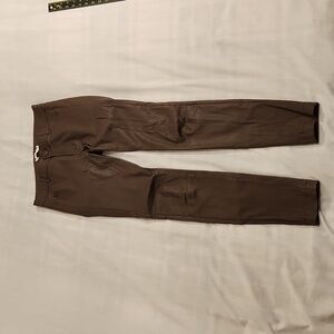 Vince 100% lamb leather leggings women's size 8 brown leather